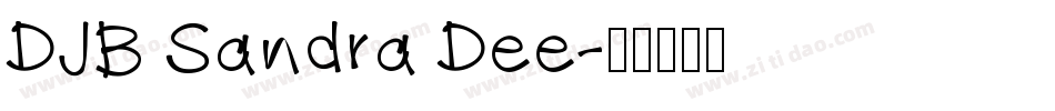 DJB Sandra Dee字体转换